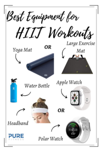 equipment for a HIIT workout