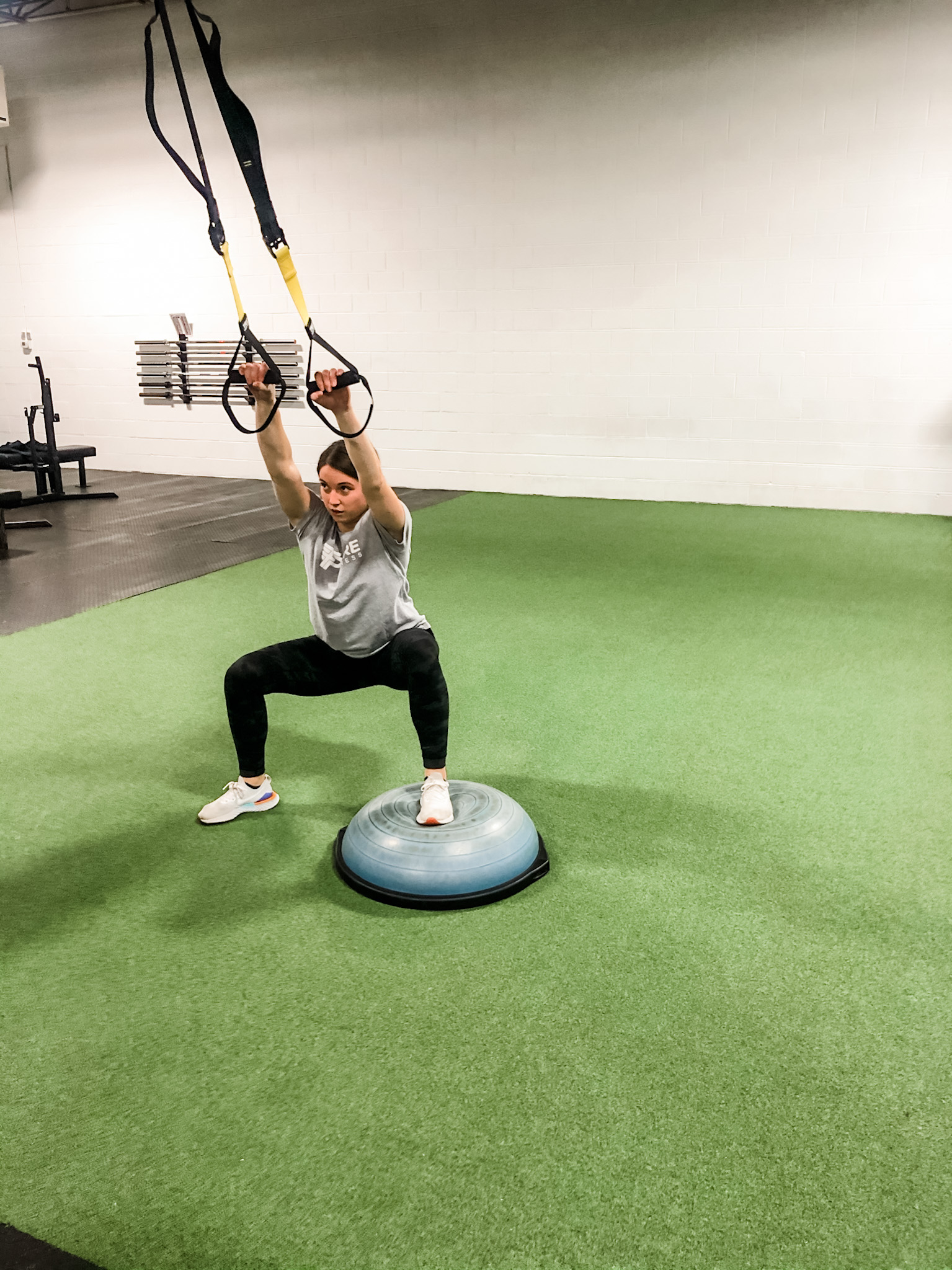 bosu squat jump