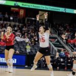 Annie Playing College Volleyball