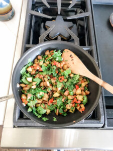 veggie saute with spinach