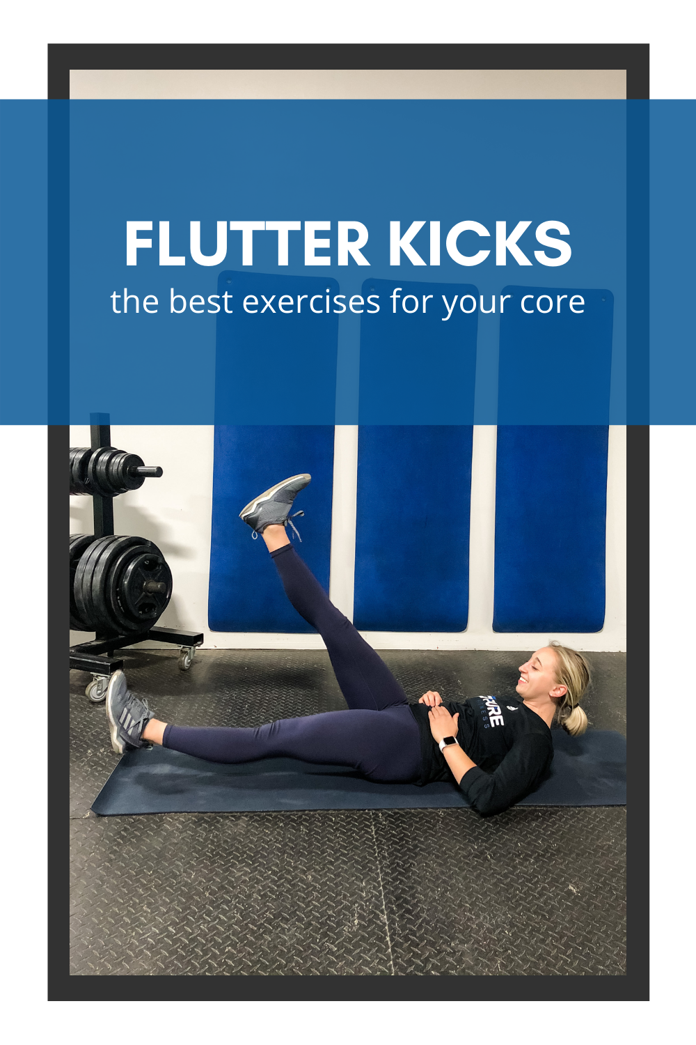 Flutter Kick Ab Exercise