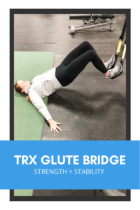 glute bridge with trx