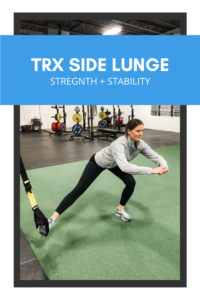 side lunge with trx