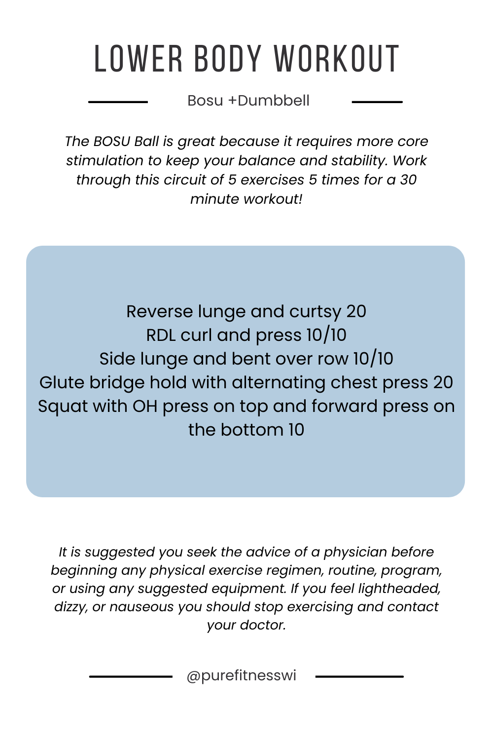bosu lower body workout
