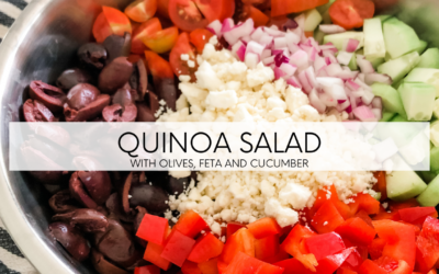 Quinoa Salad with Olives, Feta and Cucumber